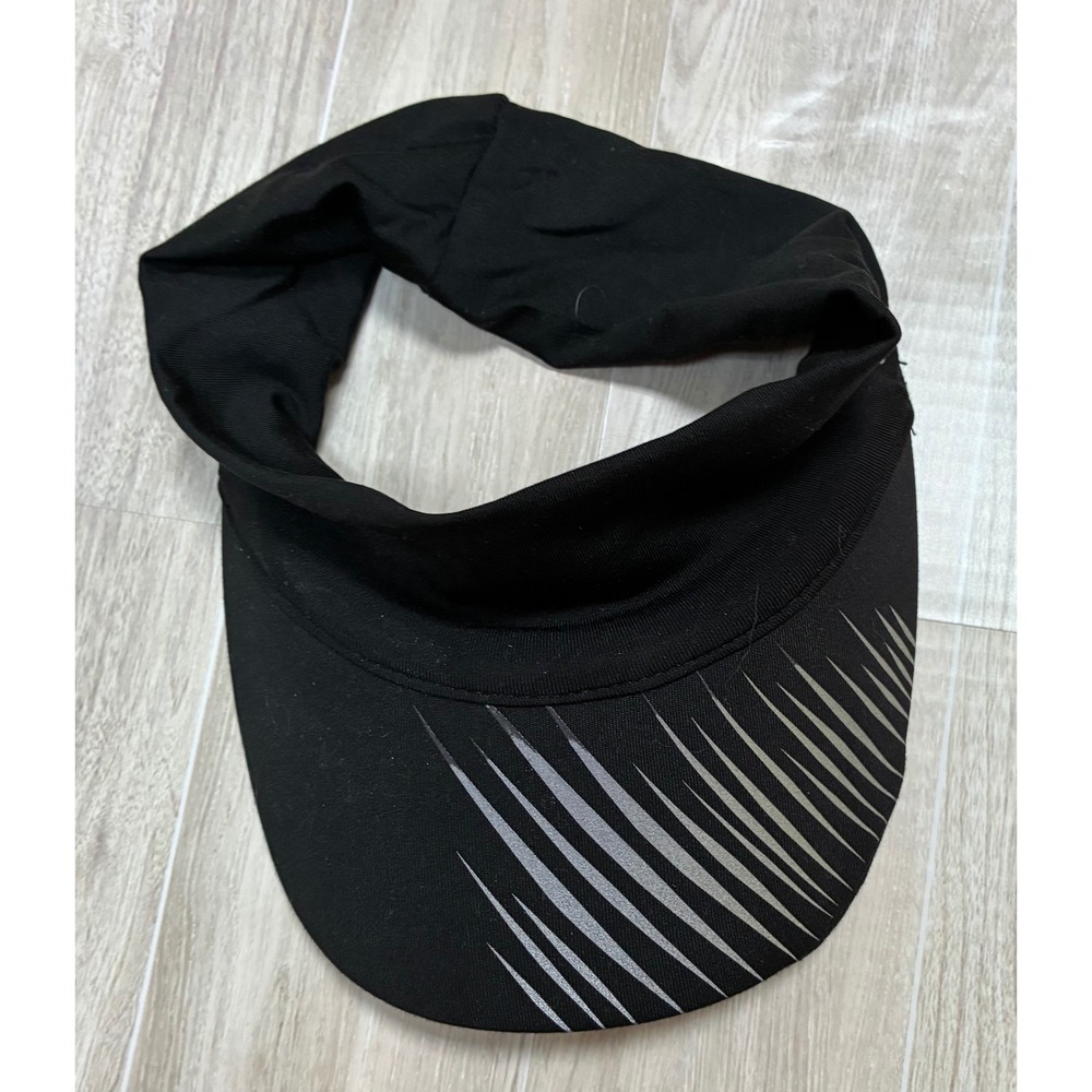 Gaiam Womens Black Reflective Striped Yoga Running Athletic Headband Wide Fit